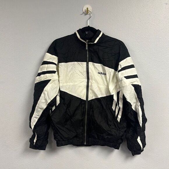 ジャケット・アウター 90s adidas Black xWhite xGreen Nylon JKT adidas x Korn Track Top Jacket Black IN9109 Size 2XS-2XL